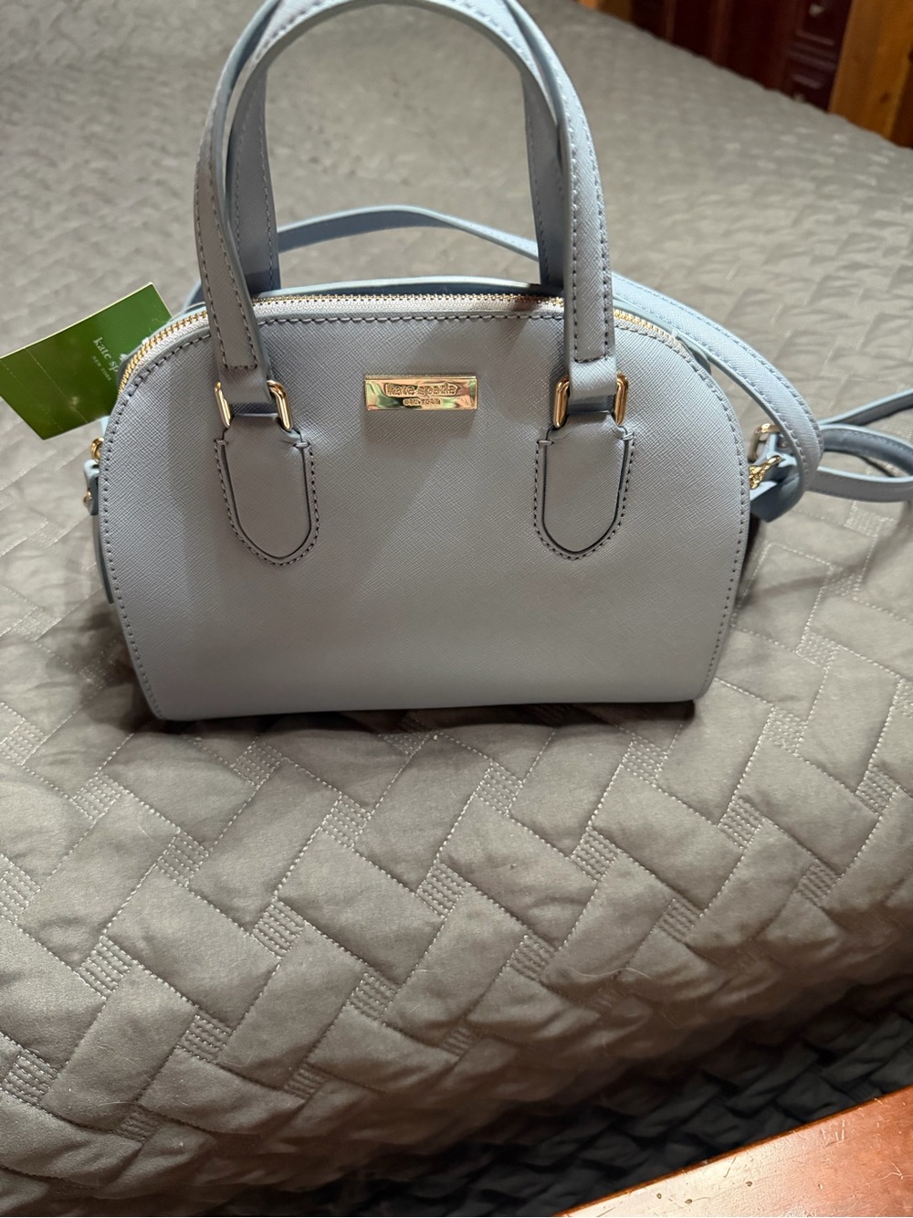 Anne Klein Baby Blue Mini Dome Satchel